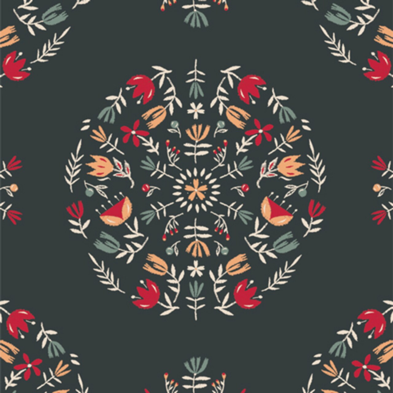 Meadow Mandala in Willow (ssp-26606) | Season and Spice | AGF Studio | Art Gallery